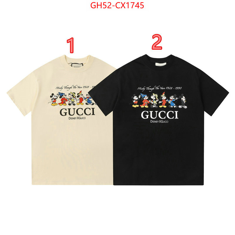 Clothing-Gucci high quality designer replica ID: CX1745 $: 52USD