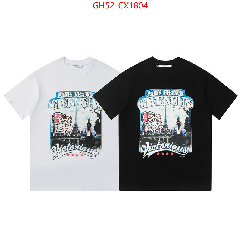 Clothing-Givenchy designer high replica ID: CX1804 $: 52USD