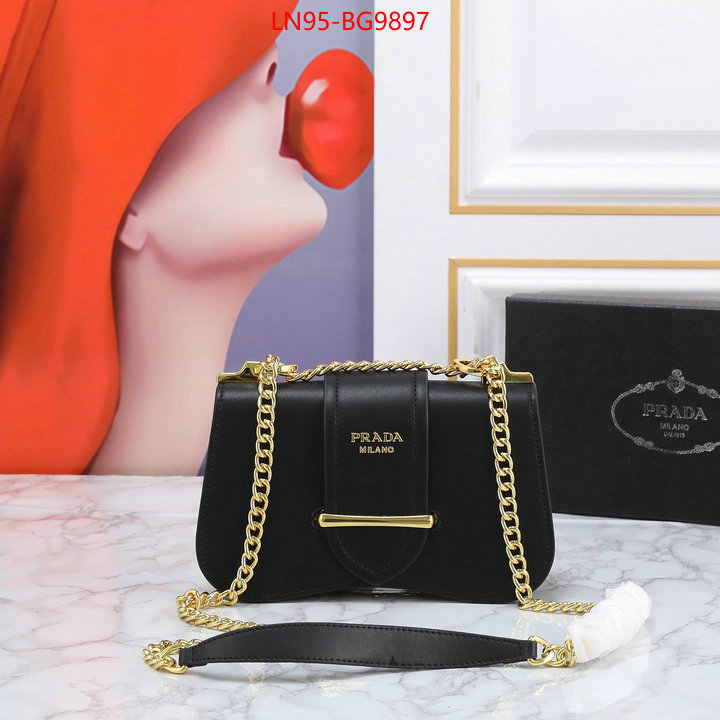 Prada Bags (4A)-Diagonal- fake high quality ID: BG9897 $: 95USD,