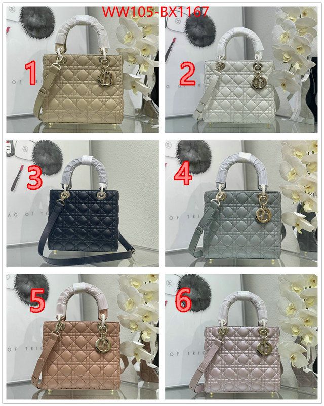 Dior Bags(4A)-Lady- high quality 1:1 replica ID: BX1167 $: 105USD,