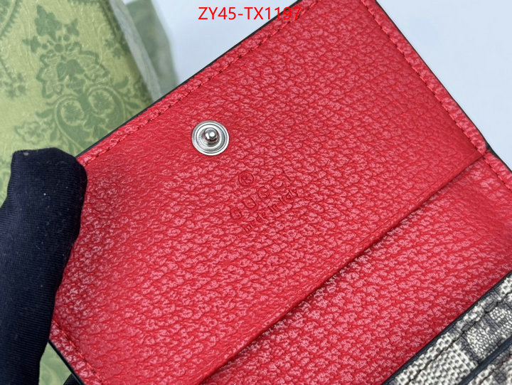 Gucci Bags(4A)-Wallet- perfect ID: TX1197 $: 45USD,