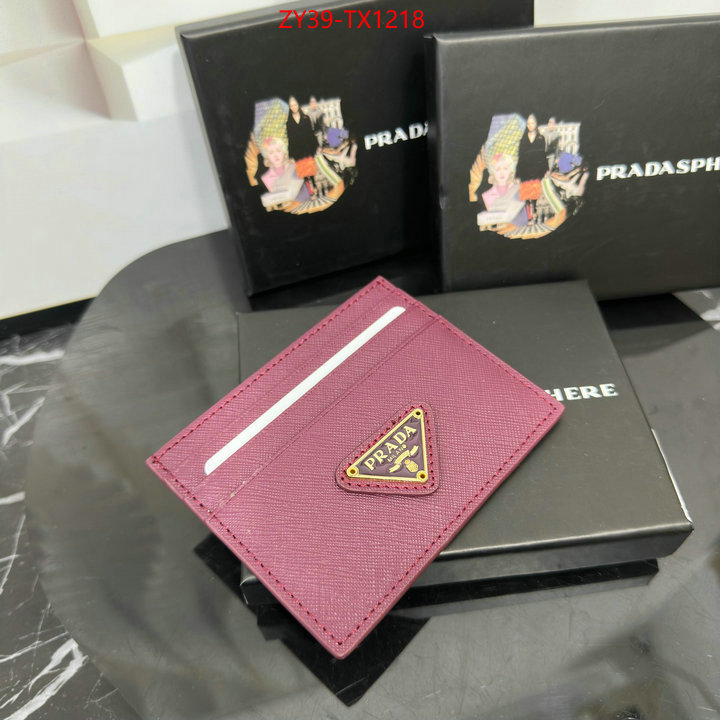 Prada Bags (4A)-Wallet high quality replica designer ID: TX1218 $: 39USD,