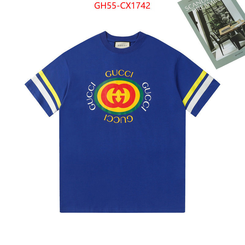 Clothing-Gucci fake cheap best online ID: CX1742 $: 55USD