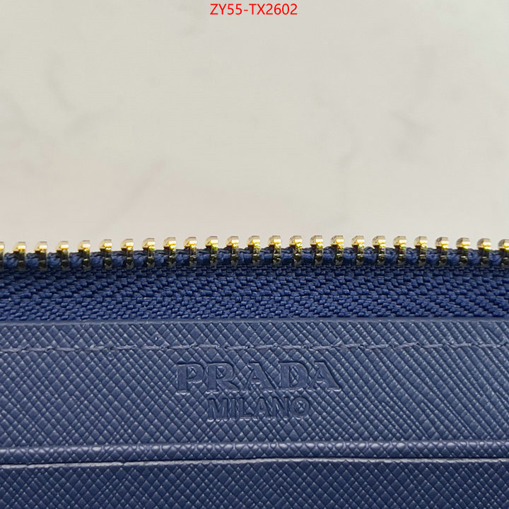 Prada Bags (4A)-Wallet top fake designer ID: TX2602 $: 55USD,