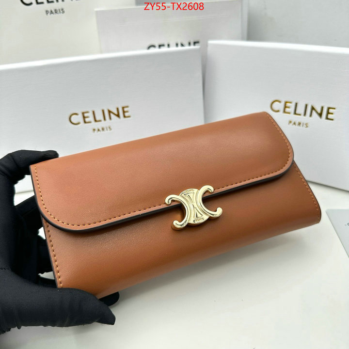 CELINE Bags(4A)-Wallet wholesale replica shop ID: TX2608 $: 55USD,