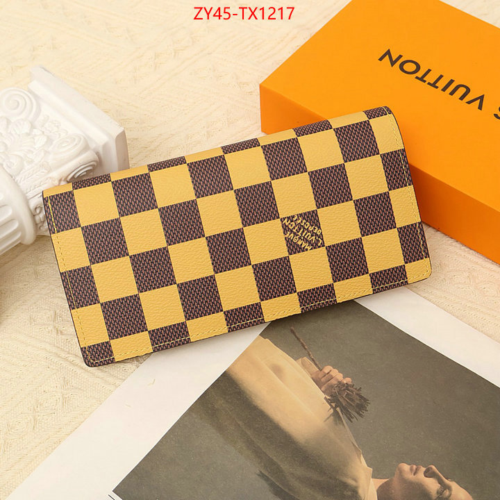 LV Bags(4A)-Wallet replica aaaaa designer ID: TX1217 $: 45USD,