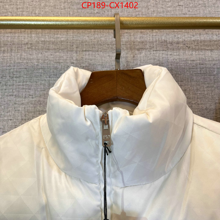 Down jacket Women-Prada perfect ID: CX1402 $: 189USD