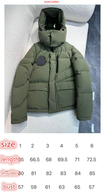 Down jacket Men-Moncler how to buy replcia ID: CG9924 $: 349USD