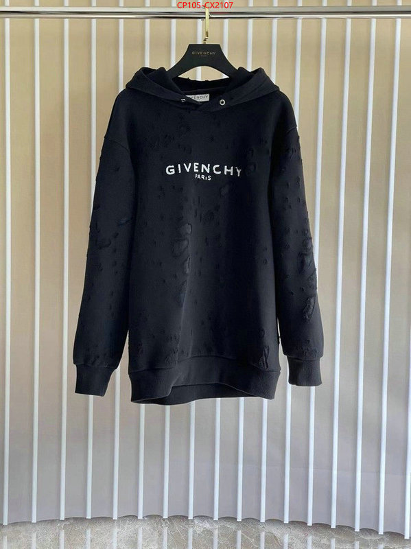 Clothing-Givenchy high quality replica ID: CX2107 $: 105USD
