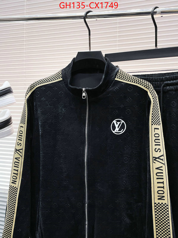 Clothing-LV brand designer replica ID: CX1749 $: 135USD