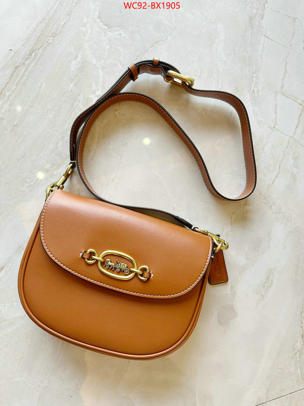 Coach Bags(4A)-Diagonal wholesale imitation designer replicas ID: BX1905 $: 92USD,