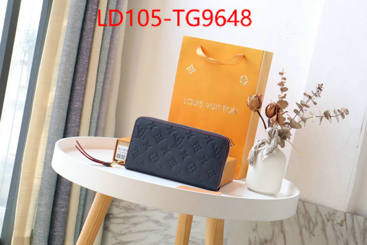 LV Bags(TOP)-Wallet high quality replica ID: TG9648 $: 105USD,