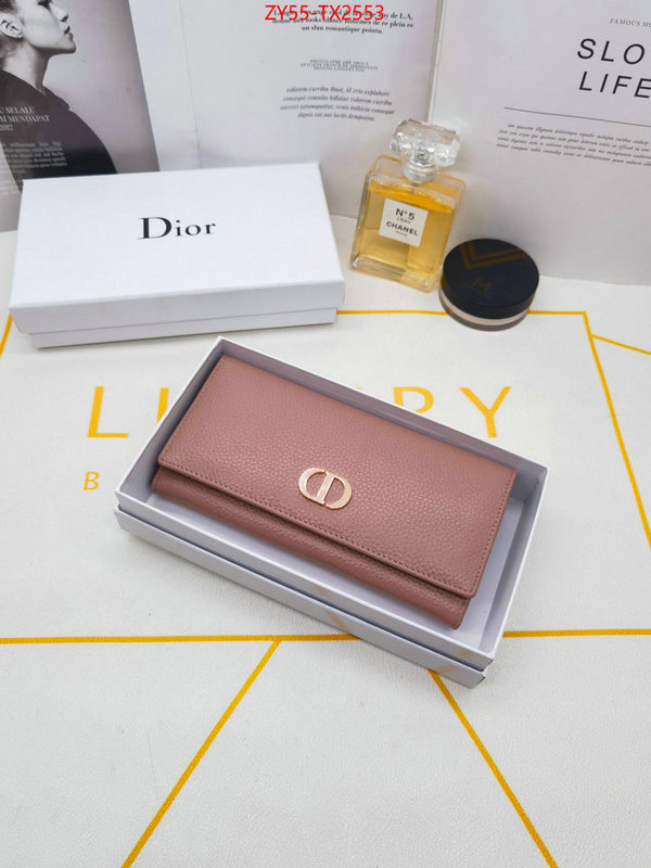 Dior Bags(4A)-Wallet- store ID: TX2553 $: 55USD,