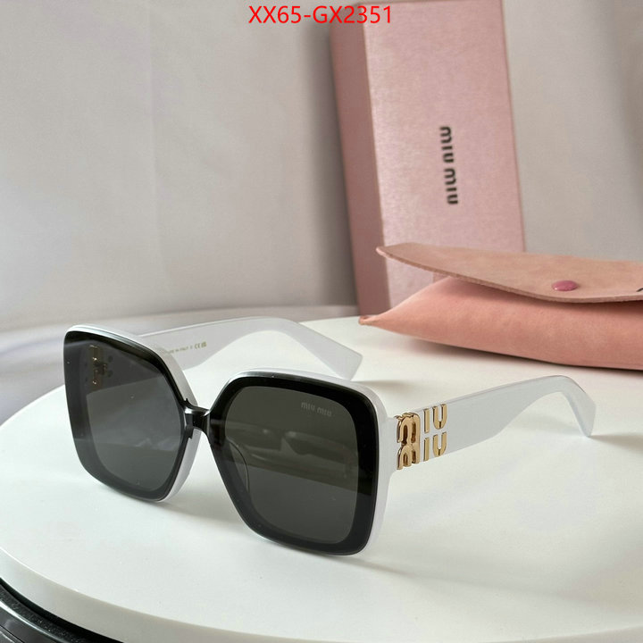 Glasses-Miu Miu replica for cheap ID: GX2351 $: 65USD