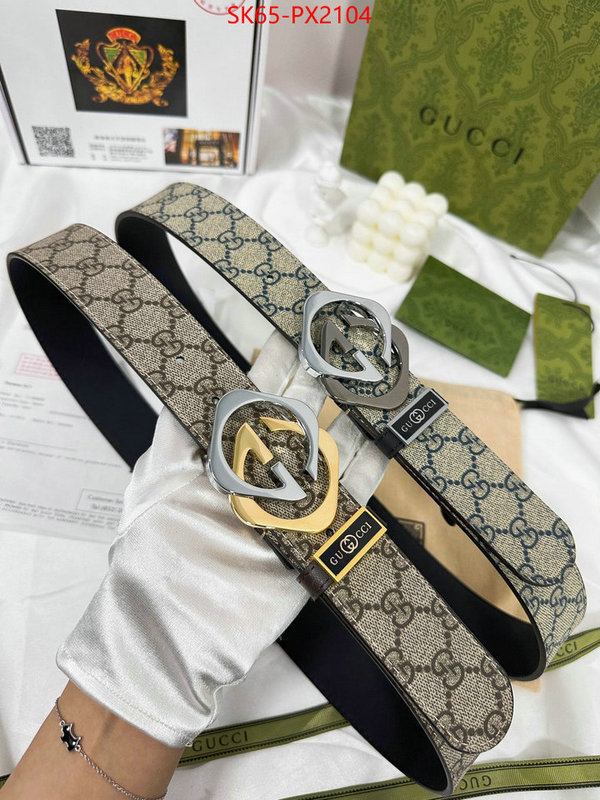 Belts-Gucci cheap ID: PX2104 $: 65USD