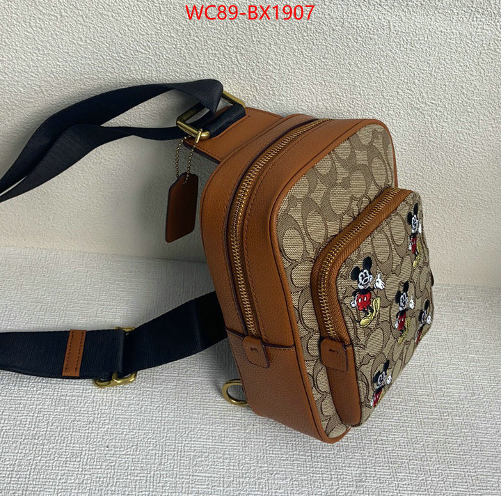 Coach Bags(4A)-Belt Bag-Chest Bag-- what's the best to buy replica ID: BX1907 $: 89USD,