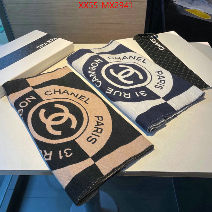 Scarf-Chanel where to buy high quality ID: MX2941 $: 55USD