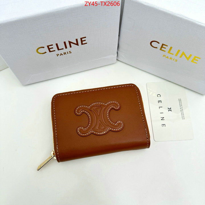 CELINE Bags(4A)-Wallet buy the best high quality replica ID: TX2606 $: 45USD,