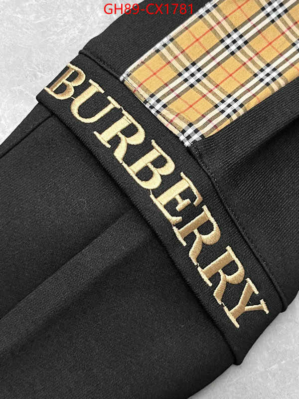Clothing-Burberry top 1:1 replica ID: CX1781 $: 89USD