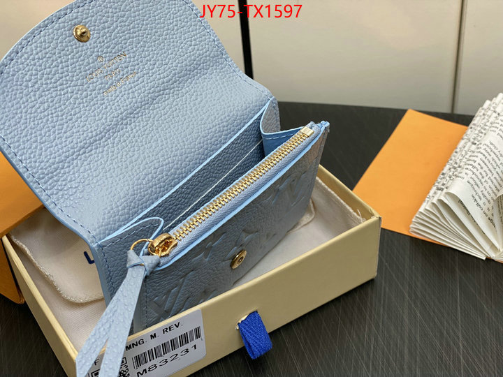 LV Bags(TOP)-Wallet new designer replica ID: TX1597 $: 75USD