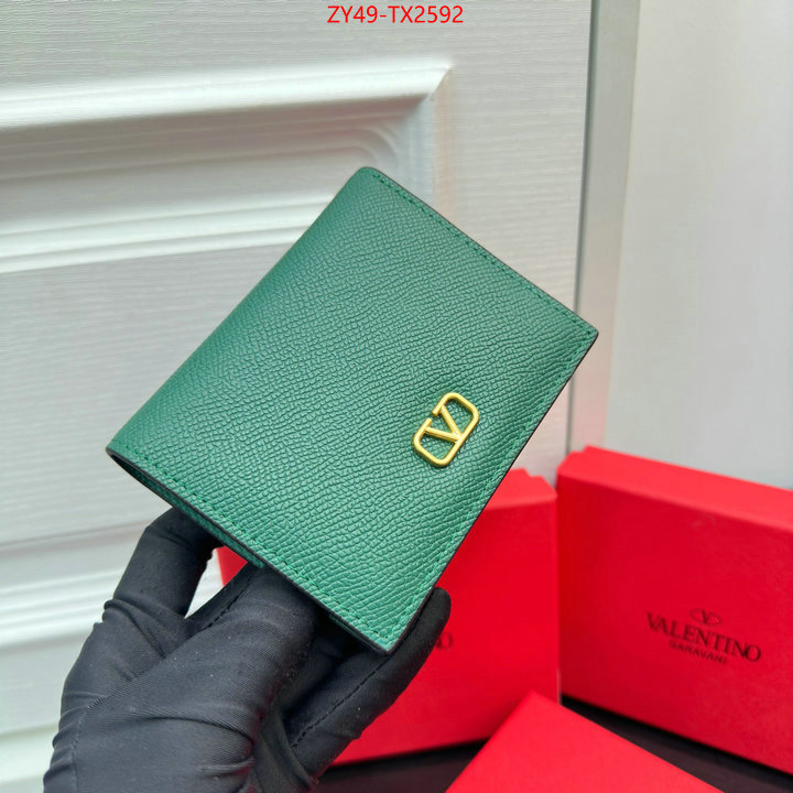 Valentino Bags(4A)-Wallet buy cheap ID: TX2592 $: 49USD,