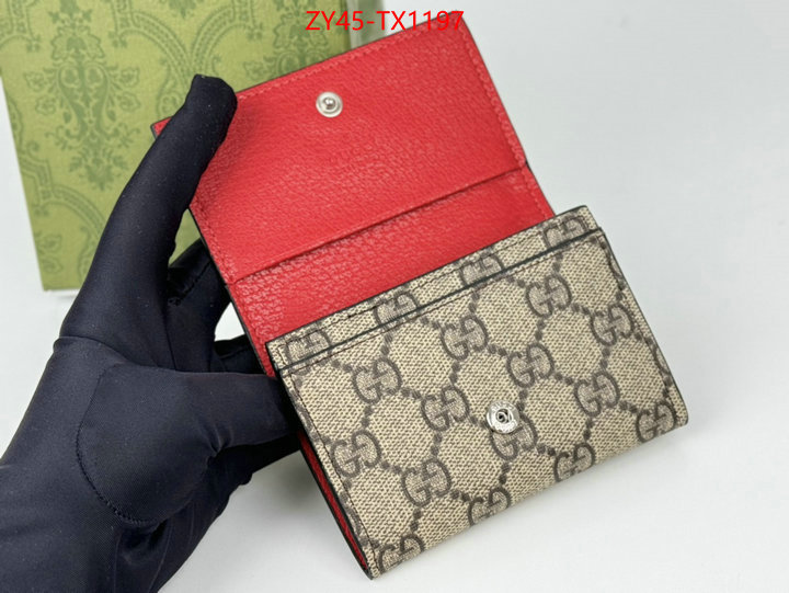 Gucci Bags(4A)-Wallet- perfect ID: TX1197 $: 45USD,