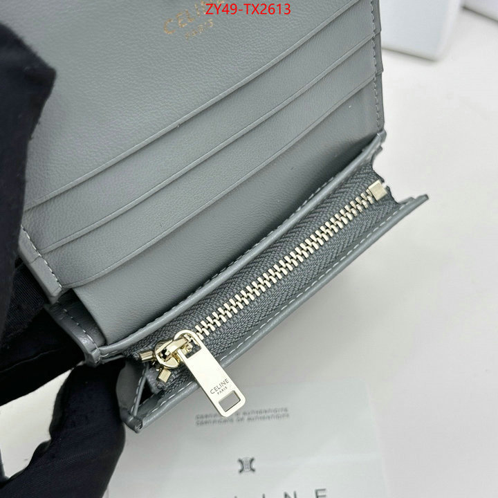 CELINE Bags(4A)-Wallet best fake ID: TX2613 $: 49USD,