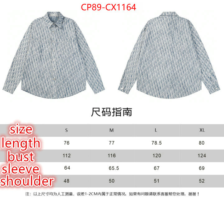 Clothing-Dior 2023 perfect replica designer ID: CX1164 $: 89USD