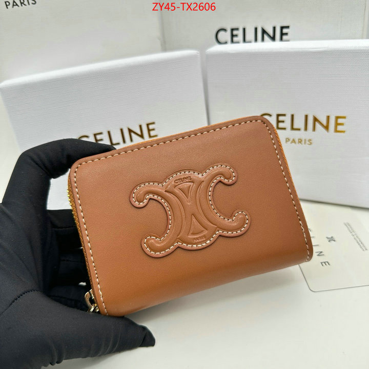 CELINE Bags(4A)-Wallet buy the best high quality replica ID: TX2606 $: 45USD,