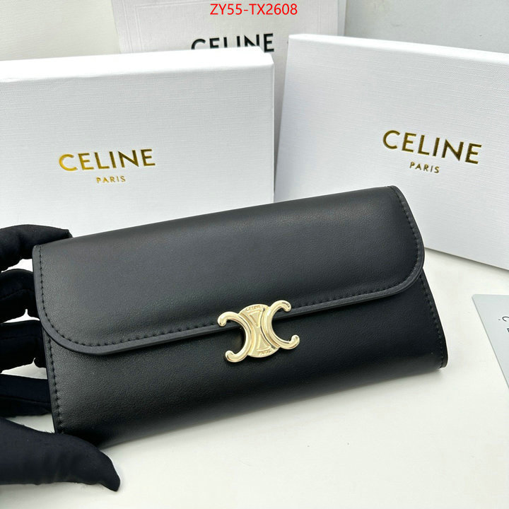 CELINE Bags(4A)-Wallet wholesale replica shop ID: TX2608 $: 55USD,