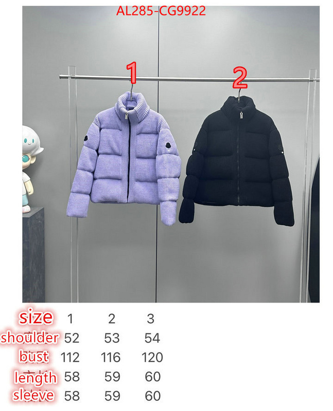 Down jacket Men-Moncler where can you buy replica ID: CG9922 $: 285USD