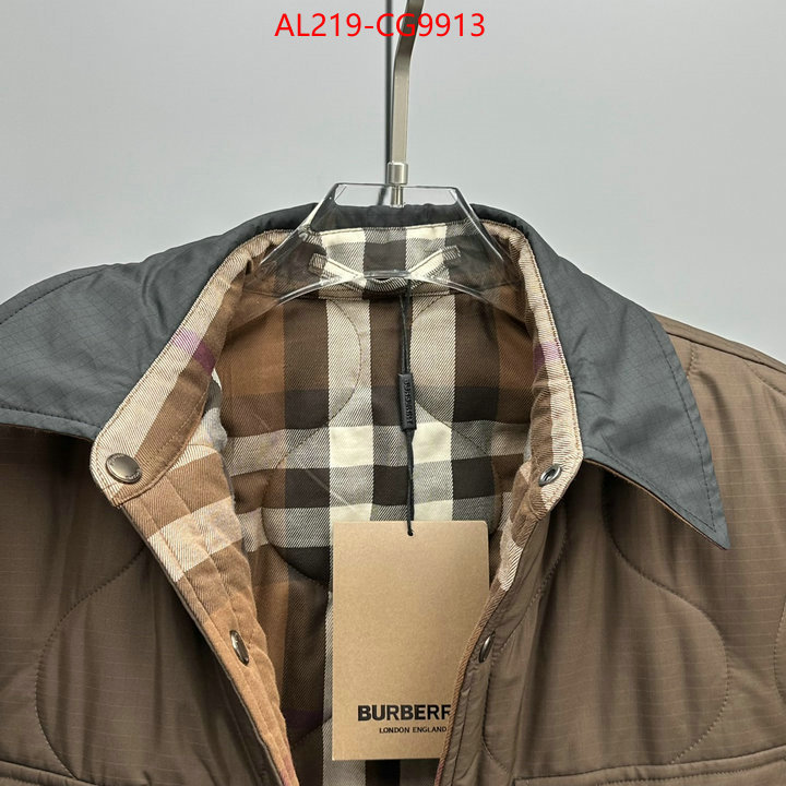 Down jacket Men-Burberry top perfect fake ID: CG9913 $: 219USD