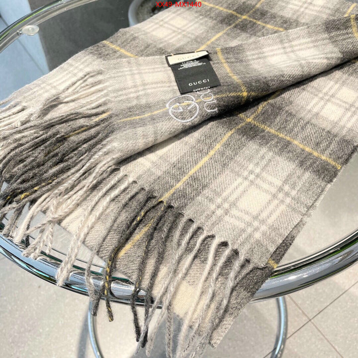 Scarf-Gucci outlet sale store ID: MX1440 $: 49USD