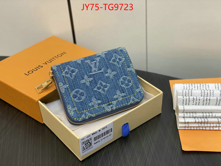 LV Bags(TOP)-Wallet knockoff highest quality ID: TG9723 $: 75USD,