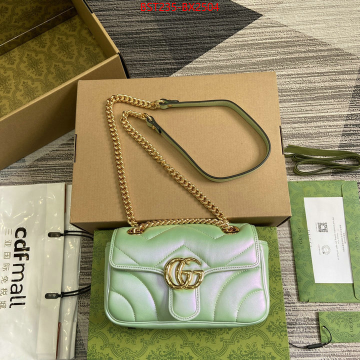 Gucci Bags(TOP)-Marmont designer fake ID: BX2504 $: 235USD,