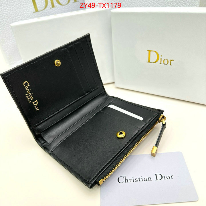 Dior Bags(4A)-Wallet- can i buy replica ID: TX1179 $: 49USD,