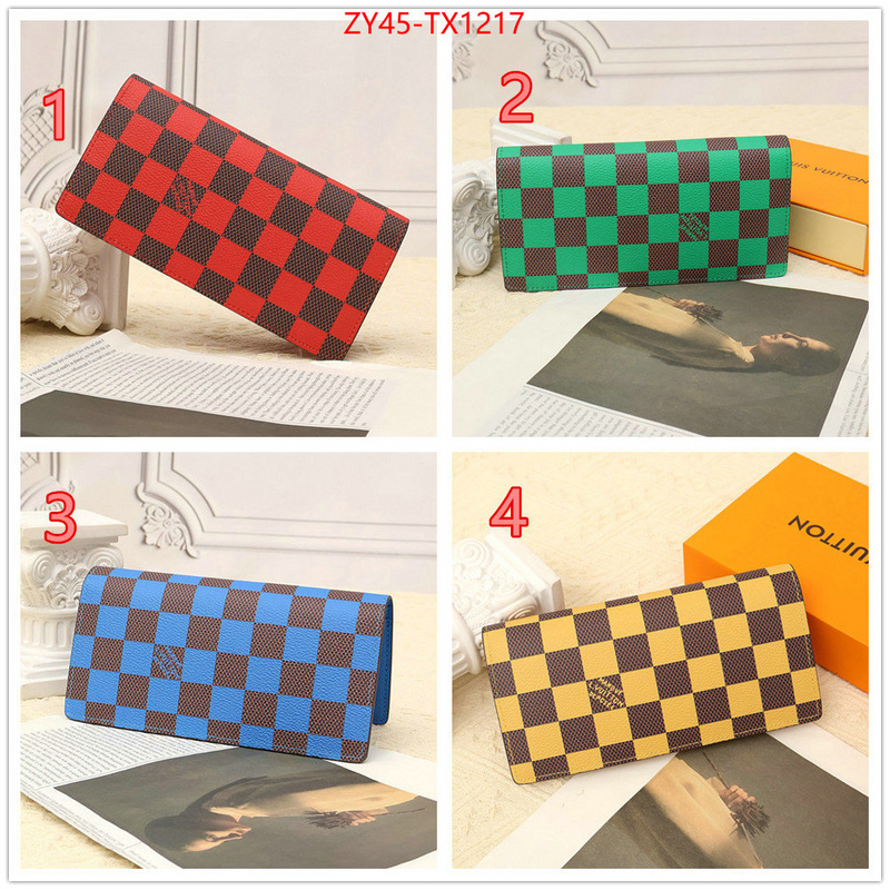 LV Bags(4A)-Wallet replica aaaaa designer ID: TX1217 $: 45USD,