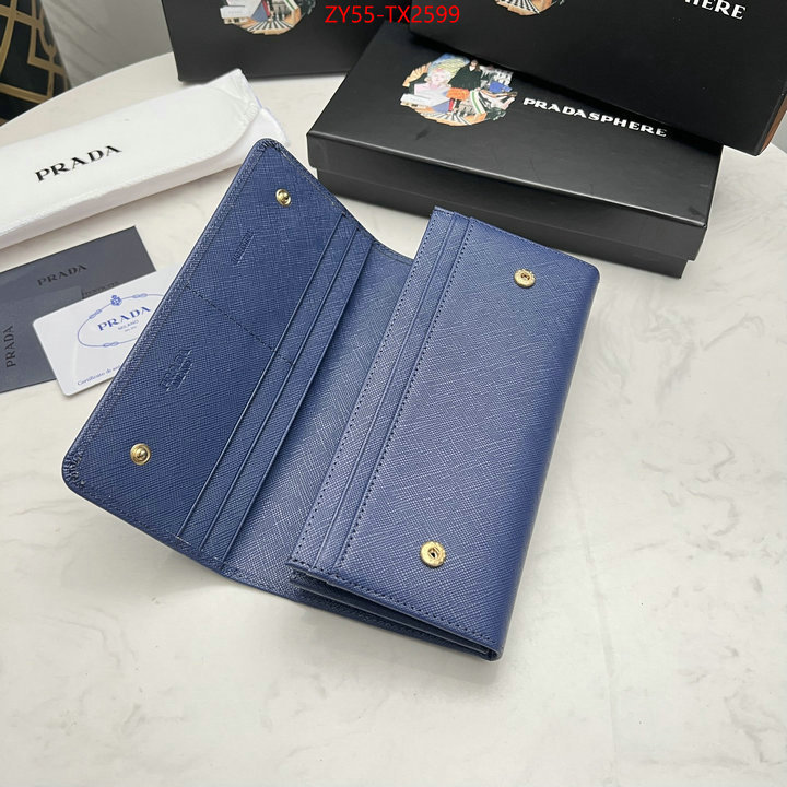 Prada Bags (4A)-Wallet highest quality replica ID: TX2599 $: 55USD,