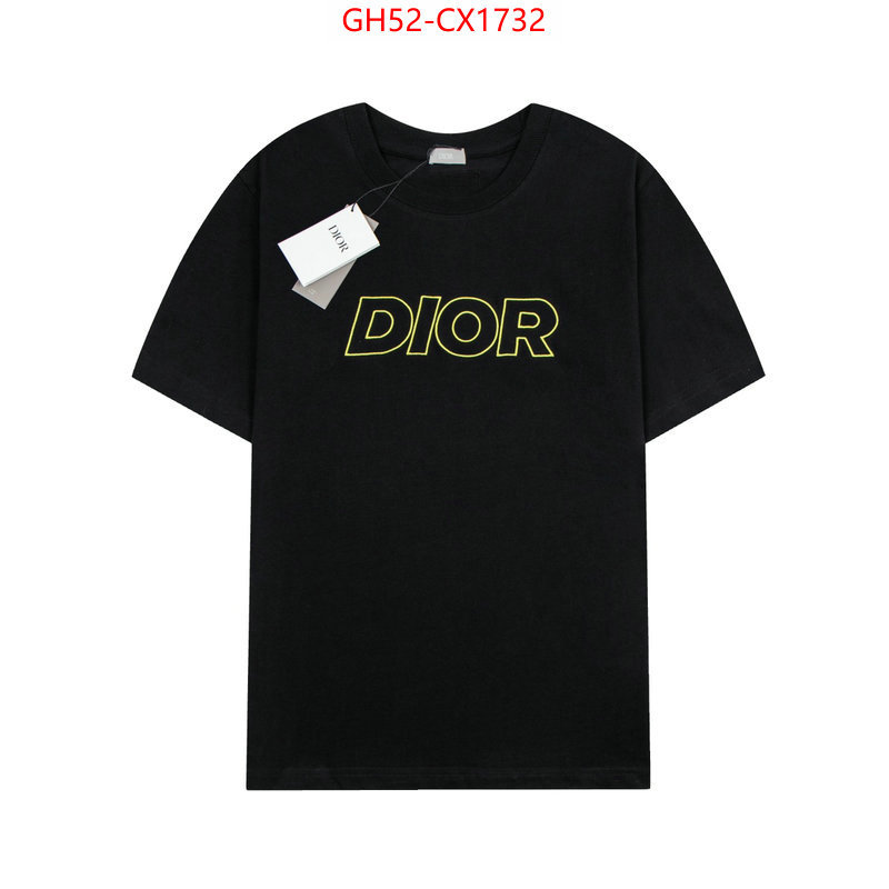 Clothing-Dior designer fake ID: CX1732 $: 52USD