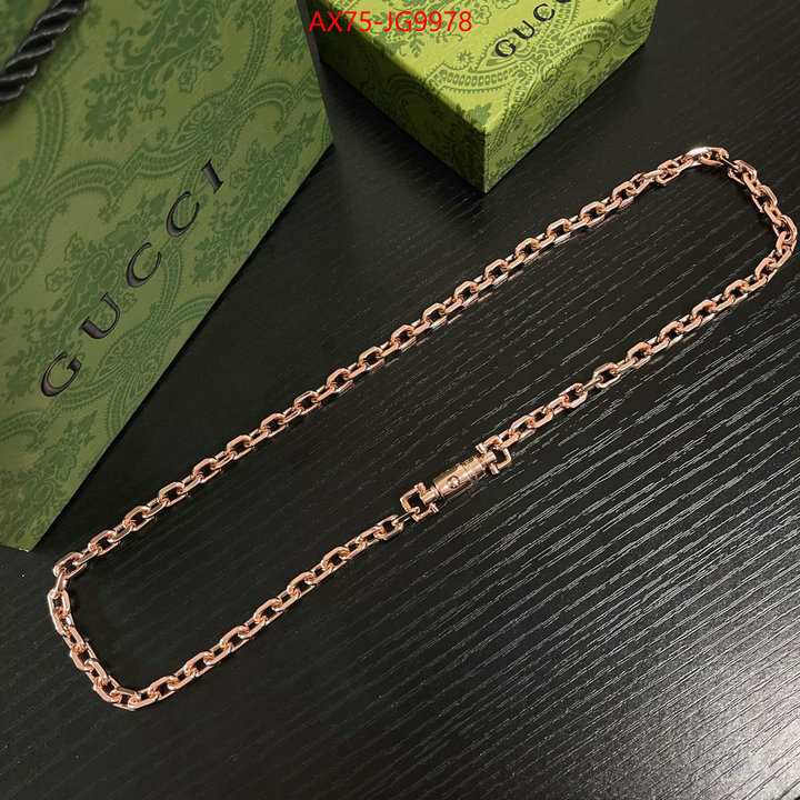 Jewelry-Gucci what is aaaaa quality ID: JG9978 $: 75USD