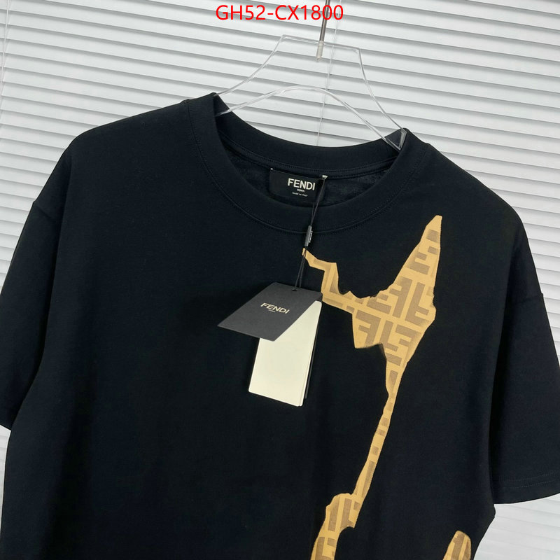 Clothing-Fendi for sale cheap now ID: CX1800 $: 52USD