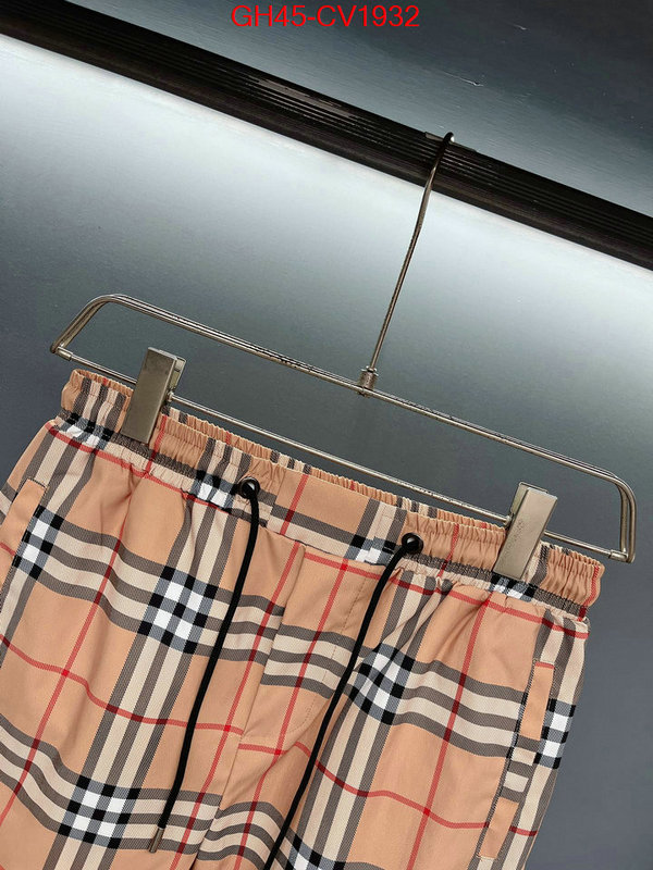 Clothing-Burberry wholesale replica shop ID: CV1932 $: 45USD