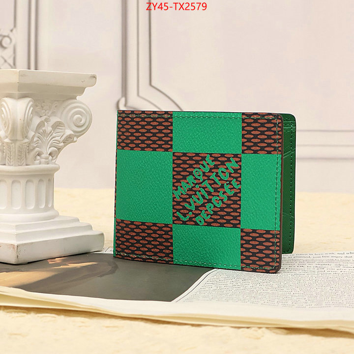 LV Bags(4A)-Wallet designer high replica ID: TX2579 $: 45USD,