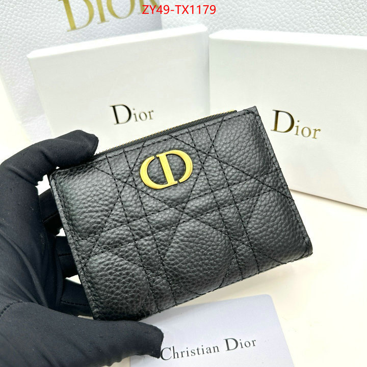 Dior Bags(4A)-Wallet- can i buy replica ID: TX1179 $: 49USD,