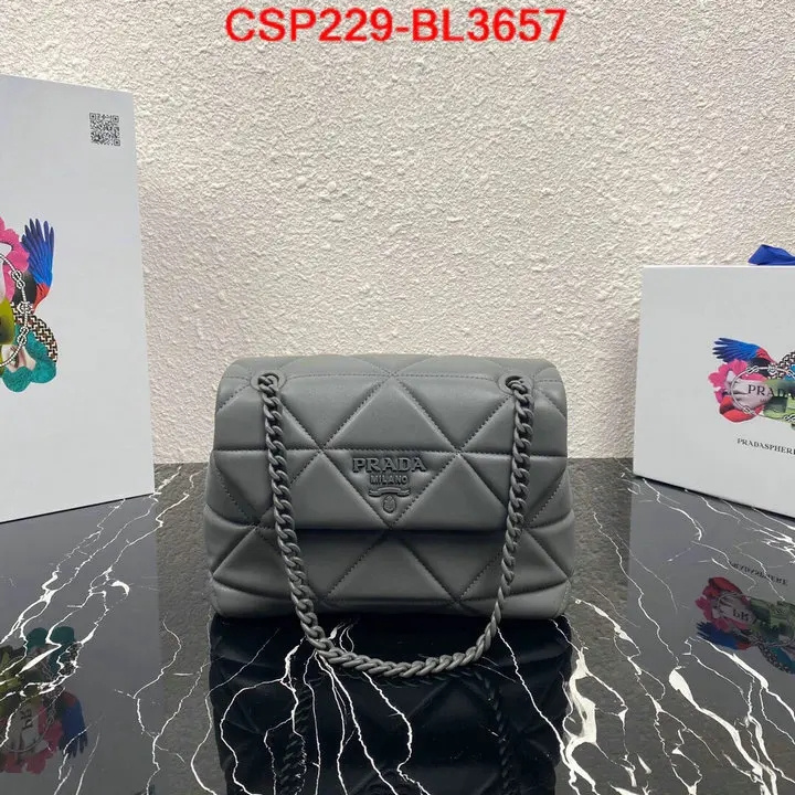 Prada Bags (TOP)-Diagonal- best fake ID: BL3657 $: 229USD,