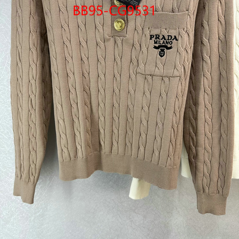 Clothing-Prada where to buy fakes ID: CG9531 $: 95USD