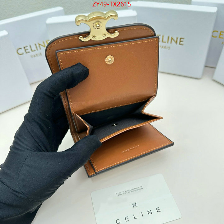 CELINE Bags(4A)-Wallet best fake ID: TX2615 $: 49USD,