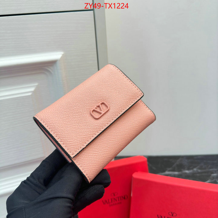 Valentino Bags(4A)-Wallet highest quality replica ID: TX1224 $: 49USD,