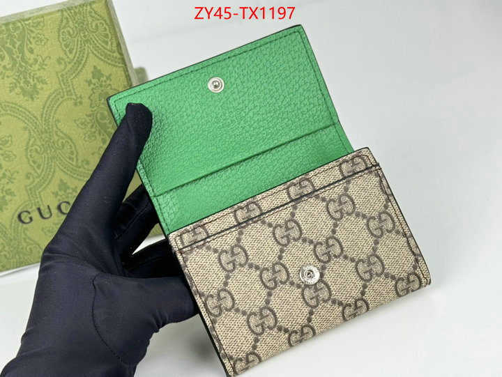 Gucci Bags(4A)-Wallet- perfect ID: TX1197 $: 45USD,