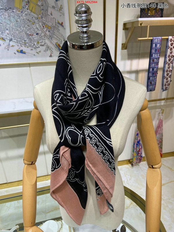 Scarf-Chanel sell high quality ID: MX2944 $: 75USD